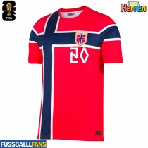 Norwegen Antonio Nusa #20 Heimtrikot EM 2024 Kurzarm